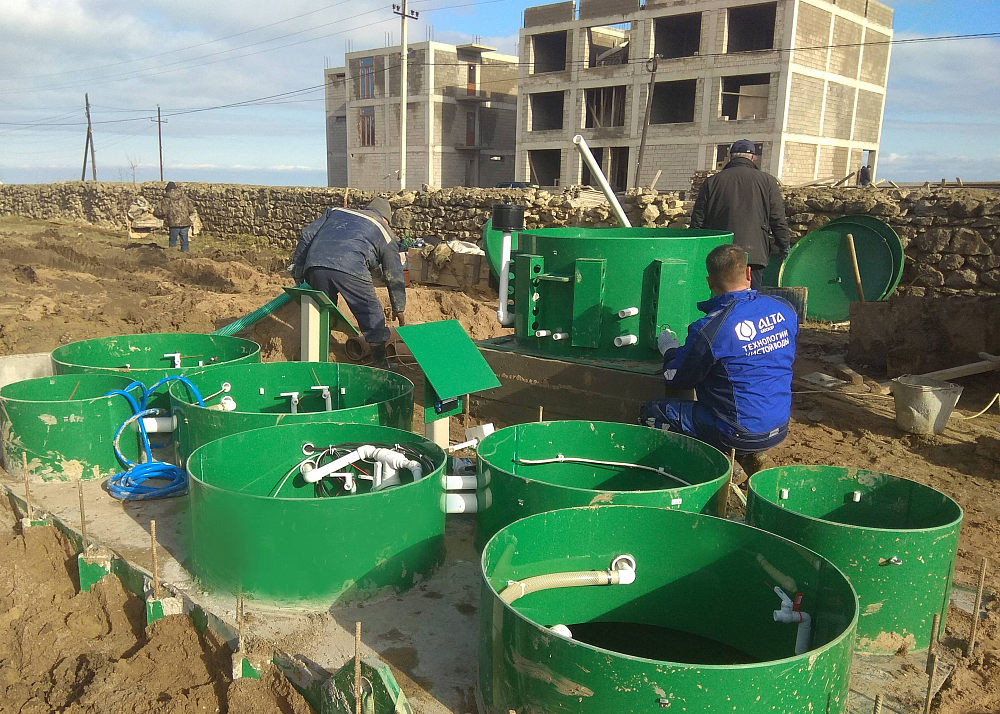 Хозяйственно-бытовой сток - 20 м3 в сутки, инфекционная больница, р. Дагестан, г. Избербаш